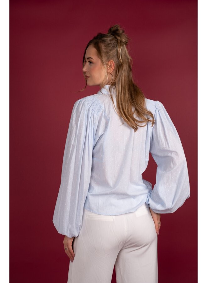 ICNK Amsterdam Job C Dobby Lurex - blauw