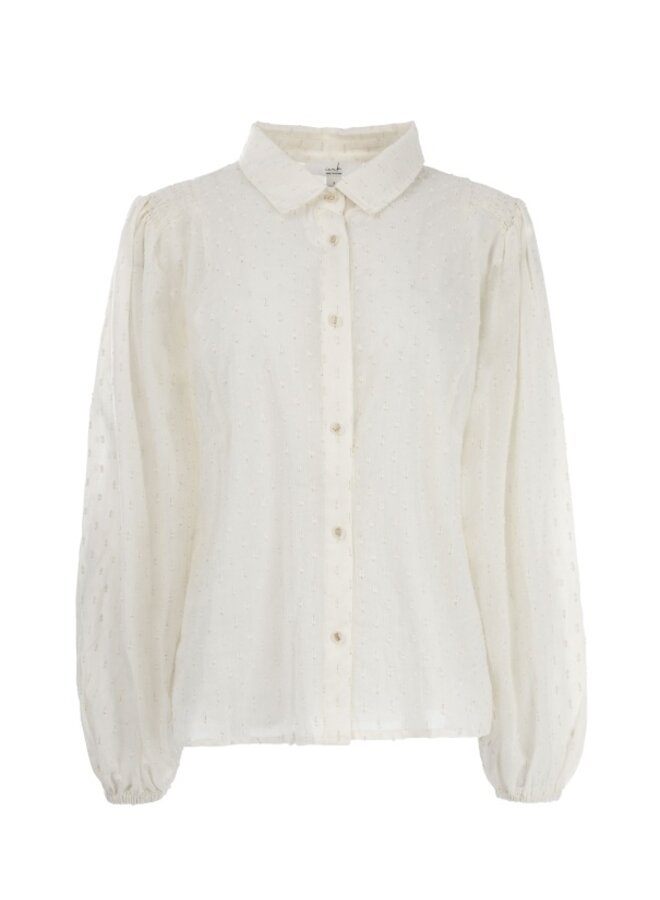 ICNK Amsterdam Job C Dobby Lurex - wit