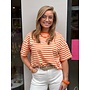 Streep T-shirt - oranje
