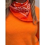 Bandana  kinsday kleine sjaal- oranje/wit