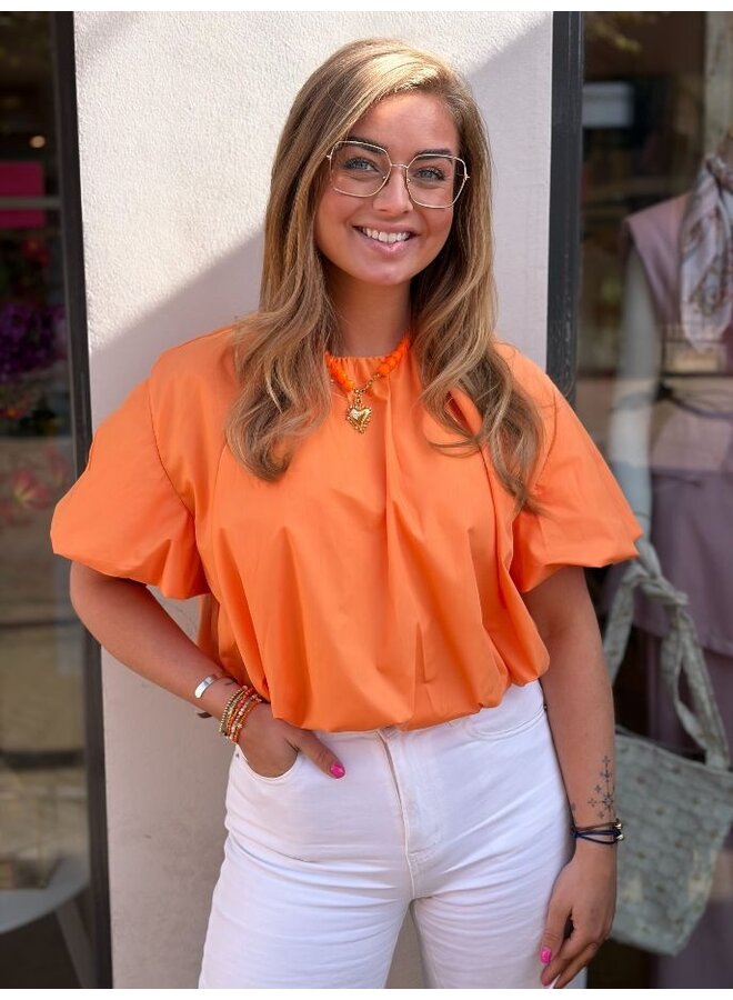 Ballon top - oranje