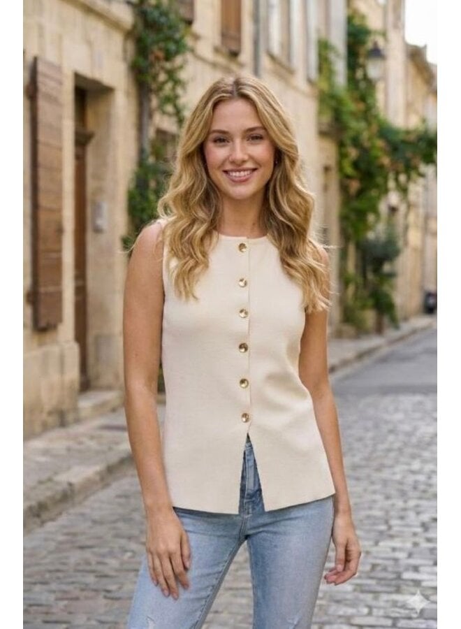 Clara gilet - beige