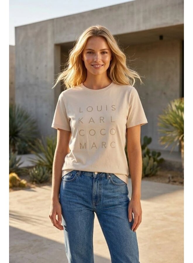Clara T-shirt Louis - zand