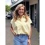Katoenen ballon blouse - geel