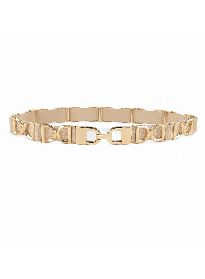 Evi elastieken riem - beige