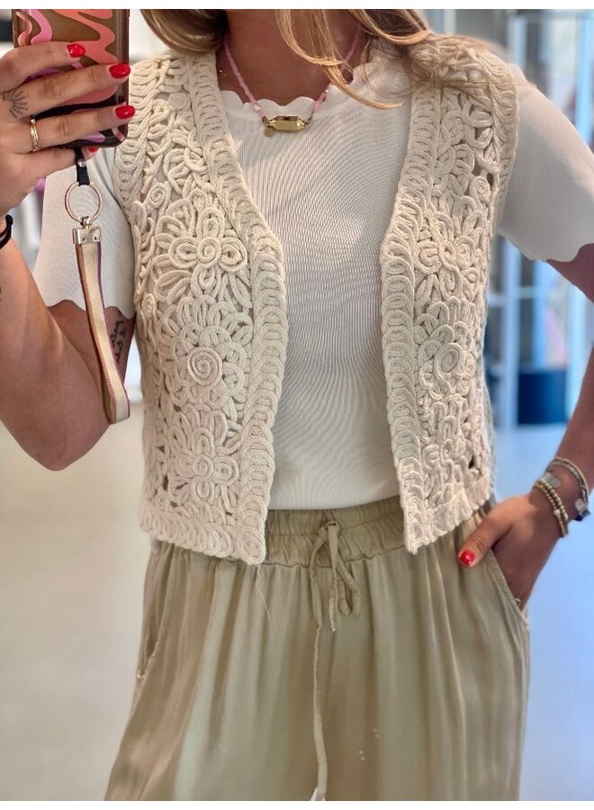 Gehaakt boho gilet