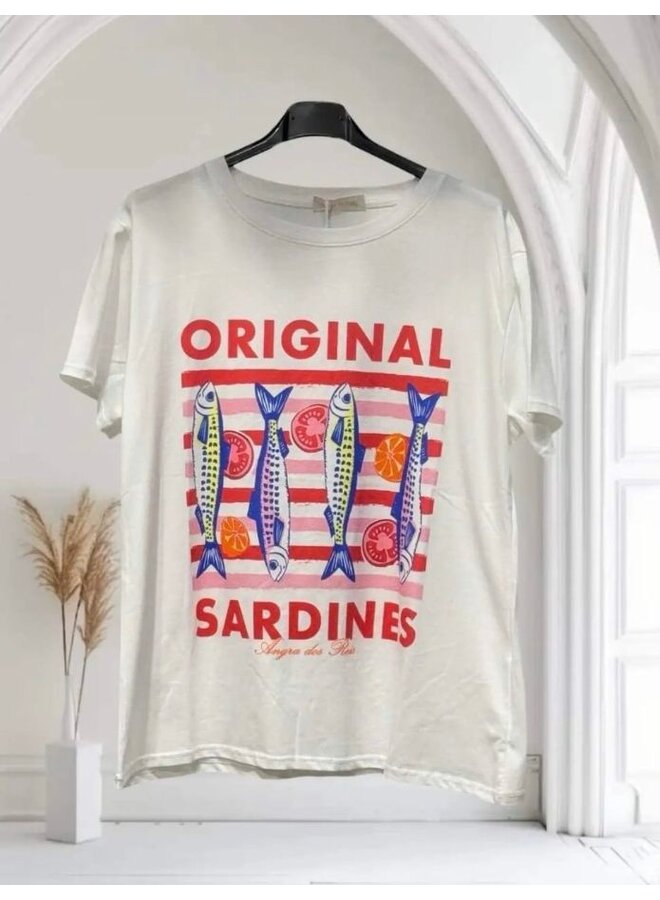 T-shirt met Sardines print