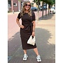 Jace knot maxi dress - donkerbruin