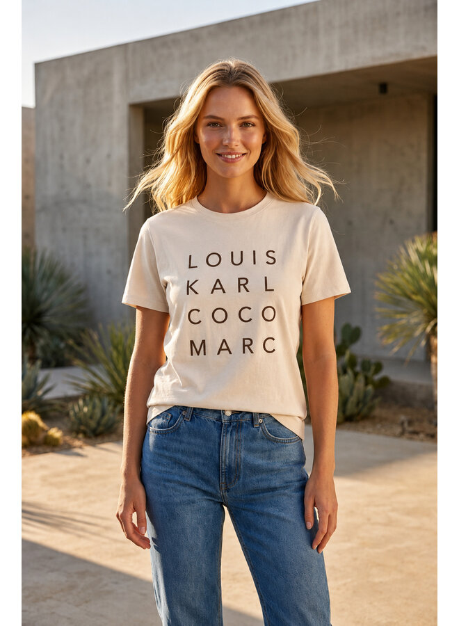 Clara T-shirt Louis - zand