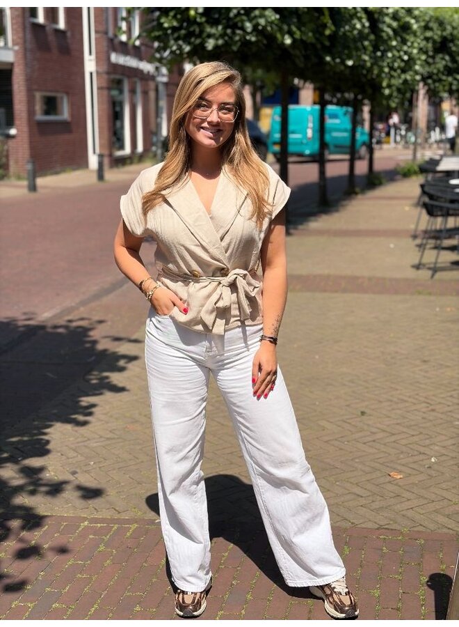 Safari gilet - zand
