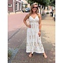 Boho maxi jurk met gouden borduursels
