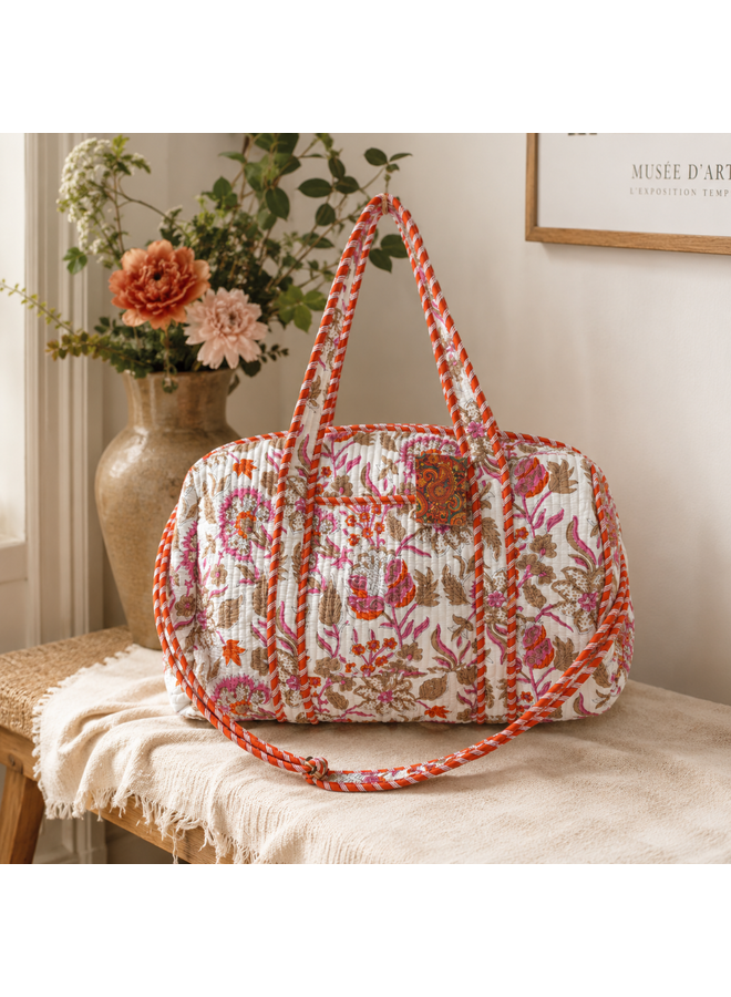Totebag met bloemenprint