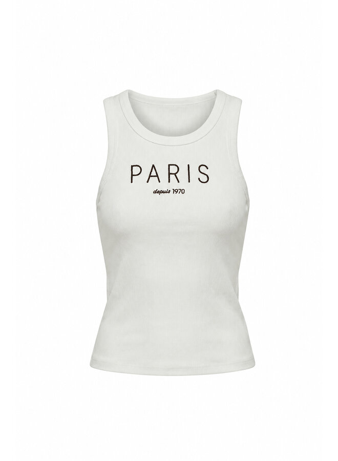 Clara Paris tanktop - off white