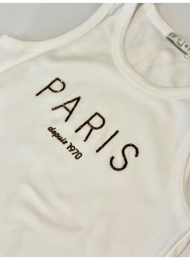 Clara Paris tanktop - off white