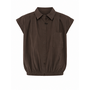 Ballon blouse - donkerbruin