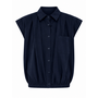 Ballon blouse - donkerblauw