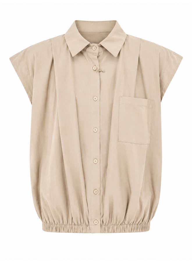 Ballon blouse - zand