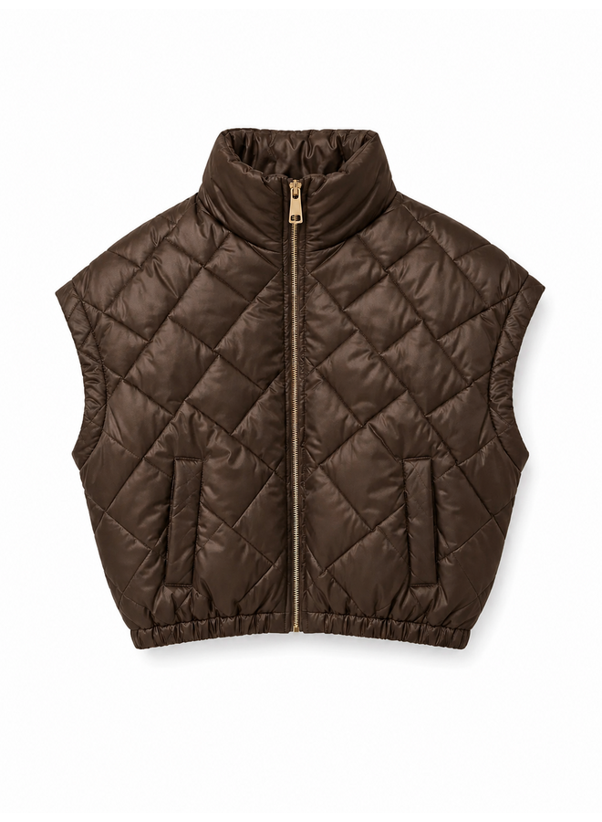 Vita bodywarmer - donkerbruin