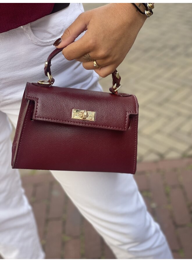 Grace palmellato bag - bordeaux