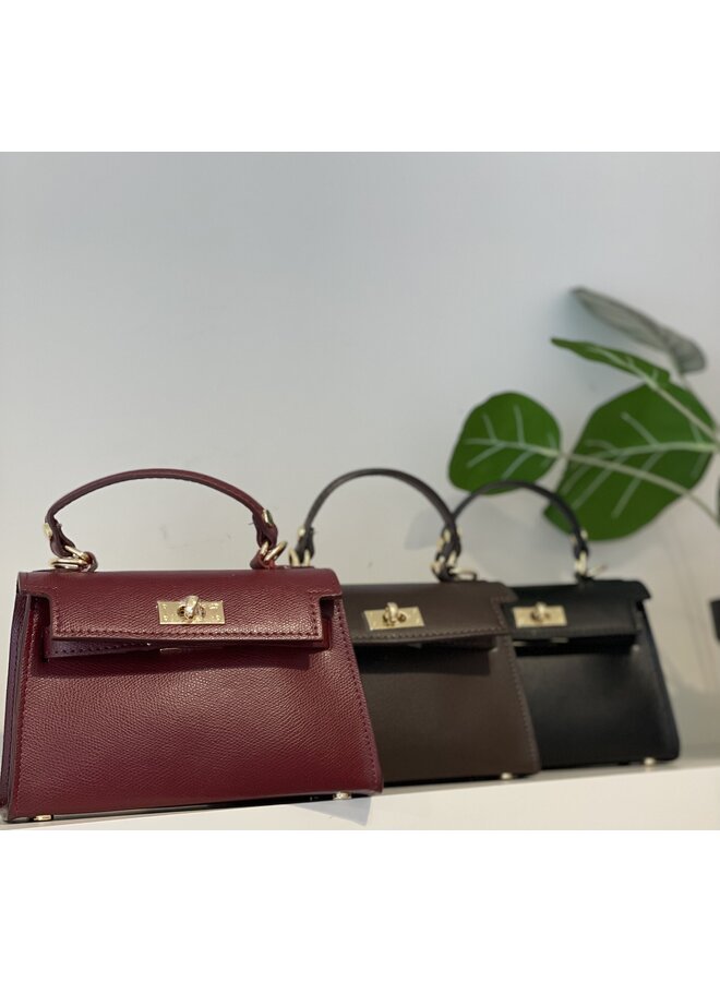 Grace palmellato bag - bordeaux