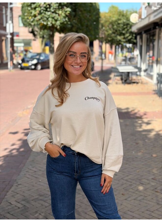 Champagne club sweater - beige