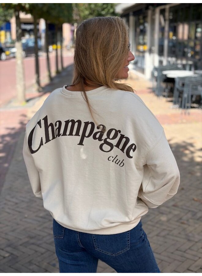 Champagne club sweater - beige