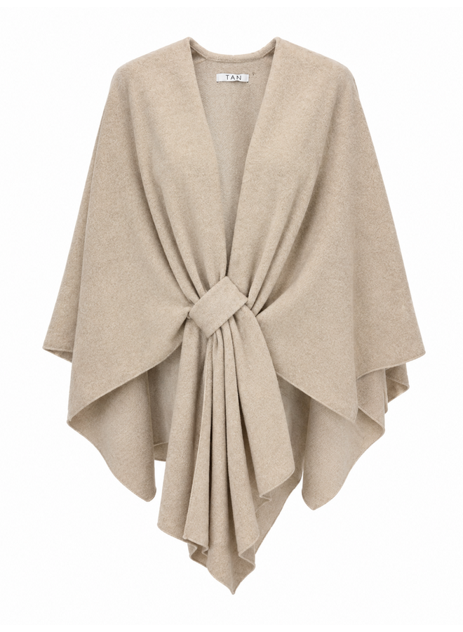 Tan Poncho - beige