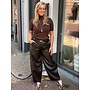 PU ballon pants - donkerbruin