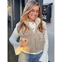 Fluffy gilet - off white