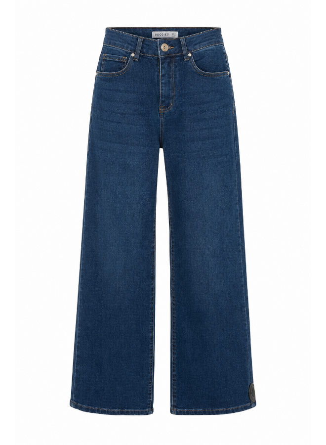 Goodies wideleg jeans - donkerblauw