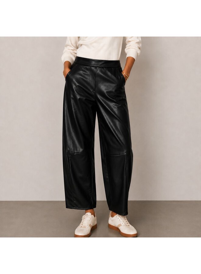 PU ballon pants - zwart