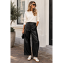 PU ballon pants - zwart