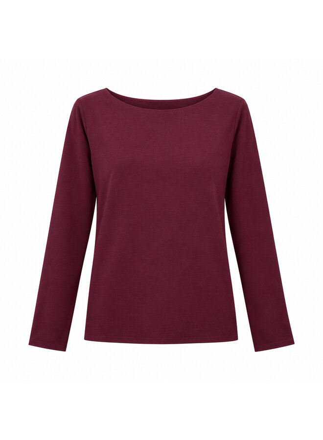 Cashmere top - plum