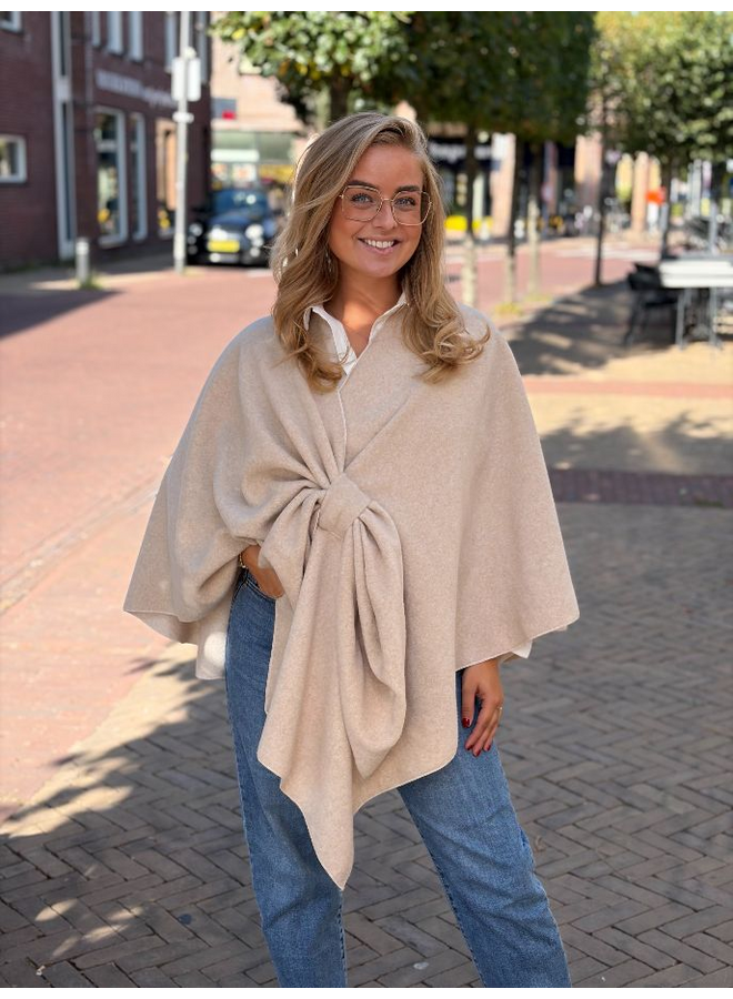 Tan Poncho - beige