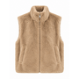 Fluffy gilet - camel