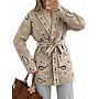 Damesvest Paisley - beige