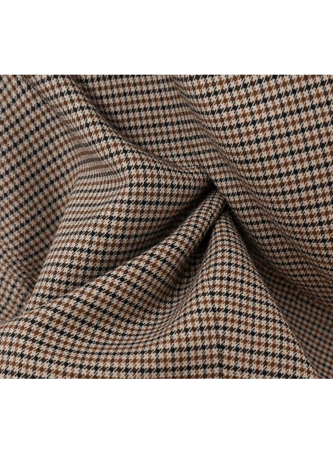 Ambika geruite bomberjacket - bruin