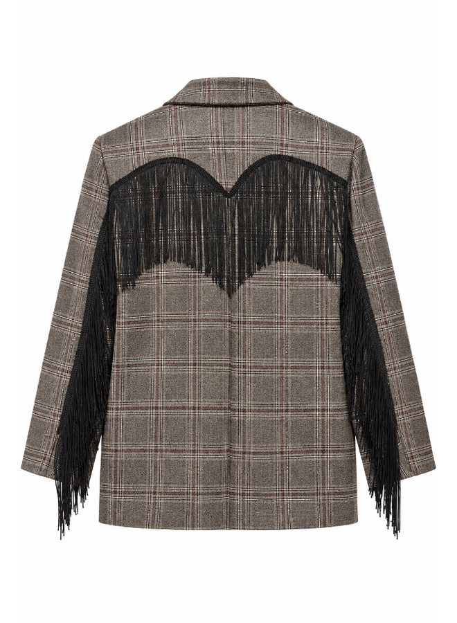 Geruite Cowboy blazer