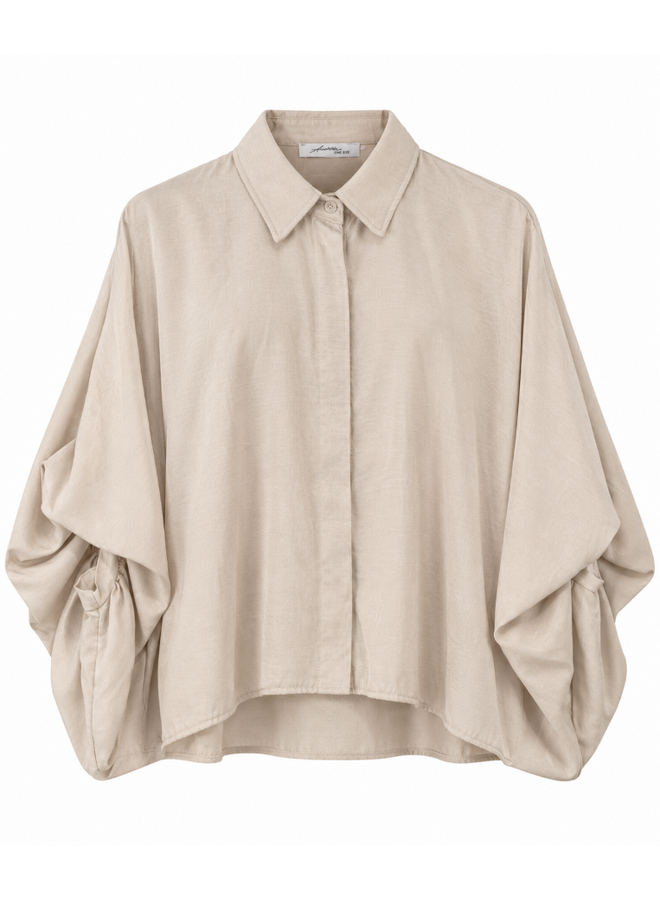 Ambika Satin blouse - champagne