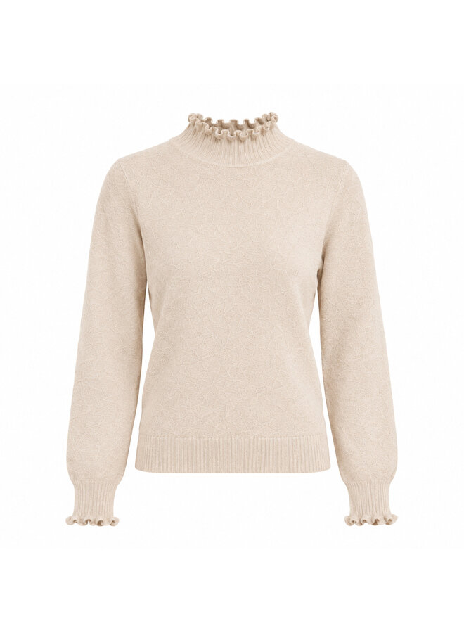 Coltrui met ruffles – ecrubeige