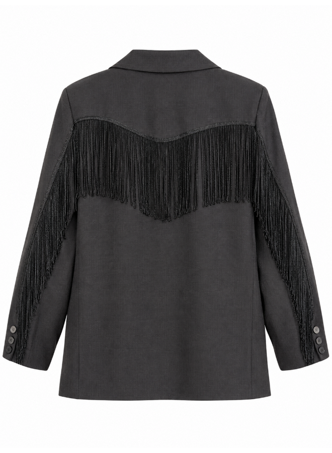 Cowboy blazer - zwart