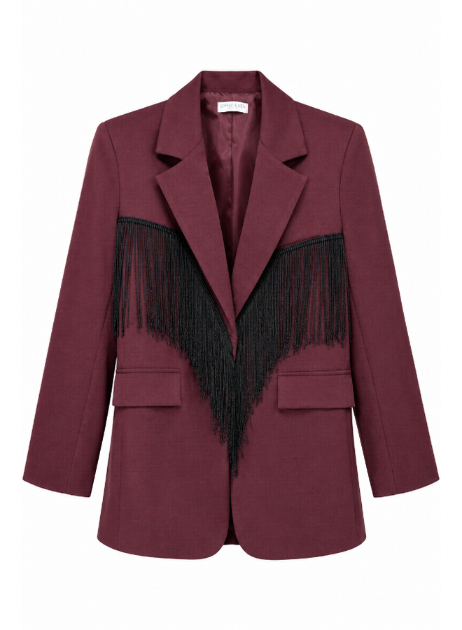 Cowboy blazer - bordeaux