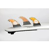 Feather Fins Feather fins - Superlight  Carbon Orange Dual Tab Large