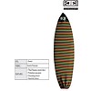 Ocean & Earth O&E - Funboard stretch COVER 6'6"