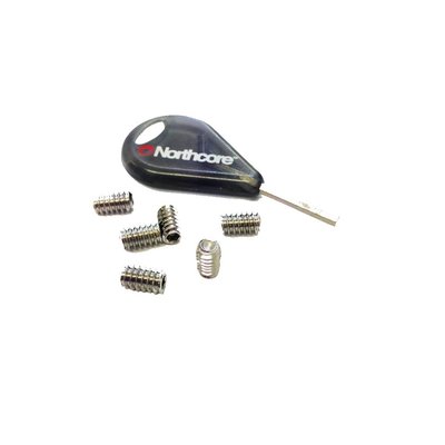 fcs compatible fins screws x 6 + key