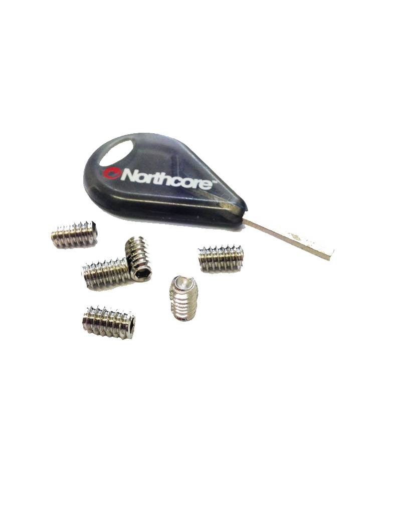 fcs compatible fins screws x 6 + key 4surfers.nl