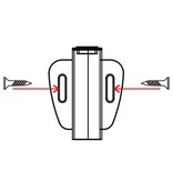 LED PIR bewegingssensor  Ø10mm in/op/onderbouw (40sec), afstand < 2M, 4A 12V-24V