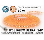 AppLamp IP68 Waterdichte RGBW ULTRA Ledstrip, 600 ULTRA Led's, 24 Volt, 10 m