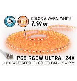 AppLamp IP68 Waterdichte RGBW ULTRA Ledstrip met 180 RGBW ULTRA Led's 24 V, 1.50 m