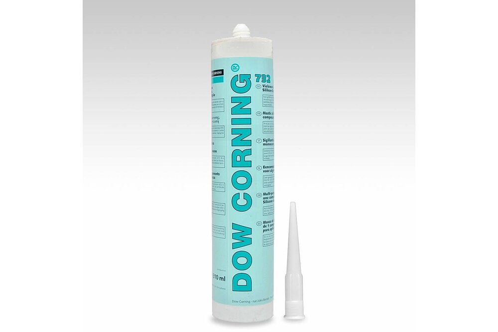 Dow Corning 732 310ml kit patroon DOW CORNING 732 transp. Verlijmen van IP68 siliconen LED strips
